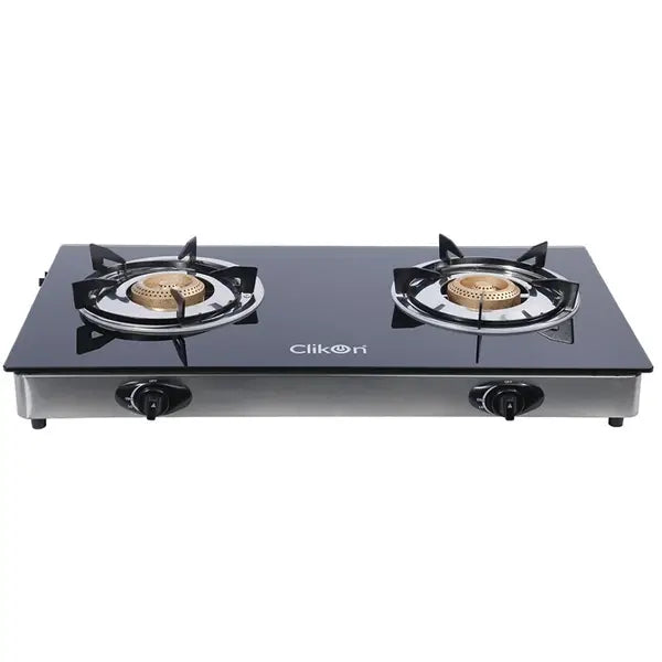 CK4278 2 BURNER GLASS TOP GAS STOVE