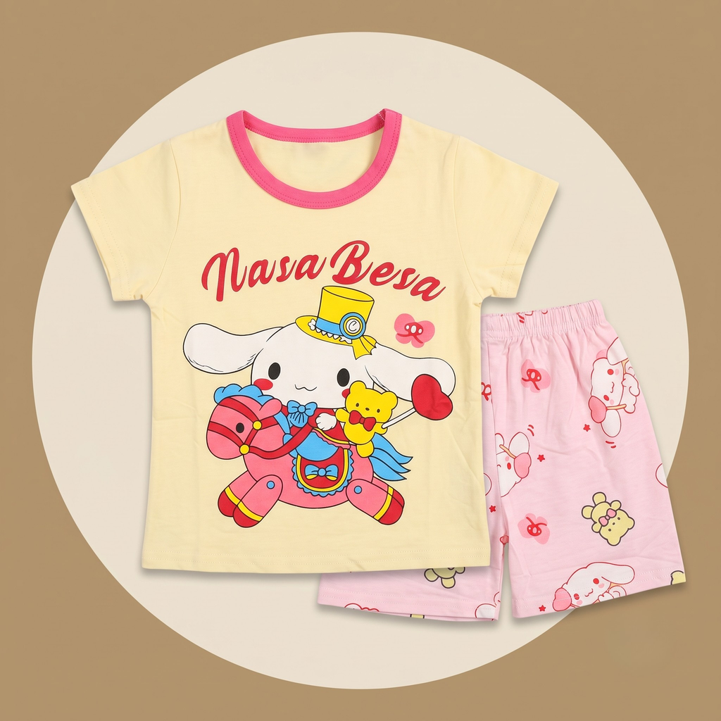 Nasa Besa Yellow H/S Short Set