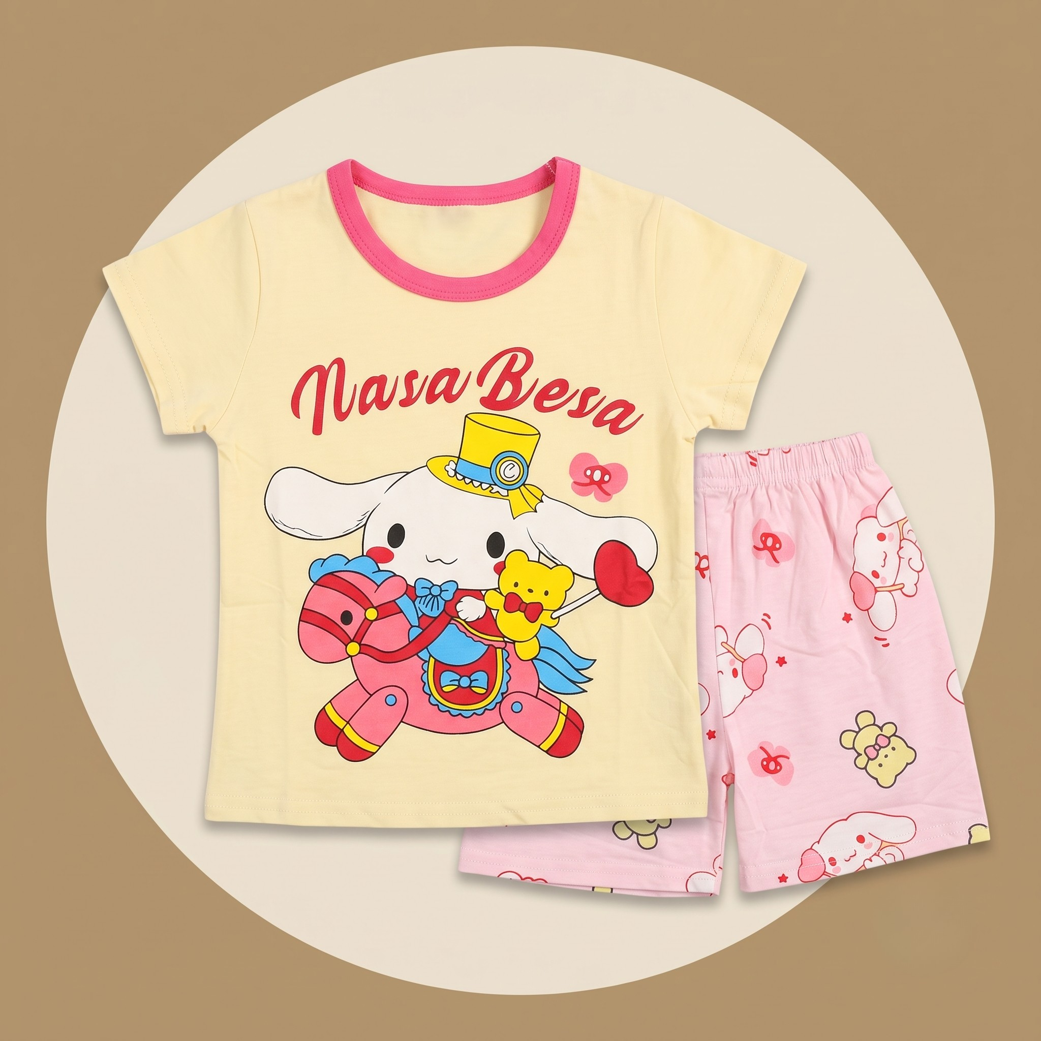 Nasa Besa Yellow H/S Short Set