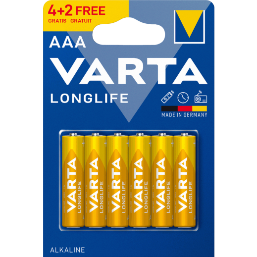 Varta Longlife Power AAA 6 Pack