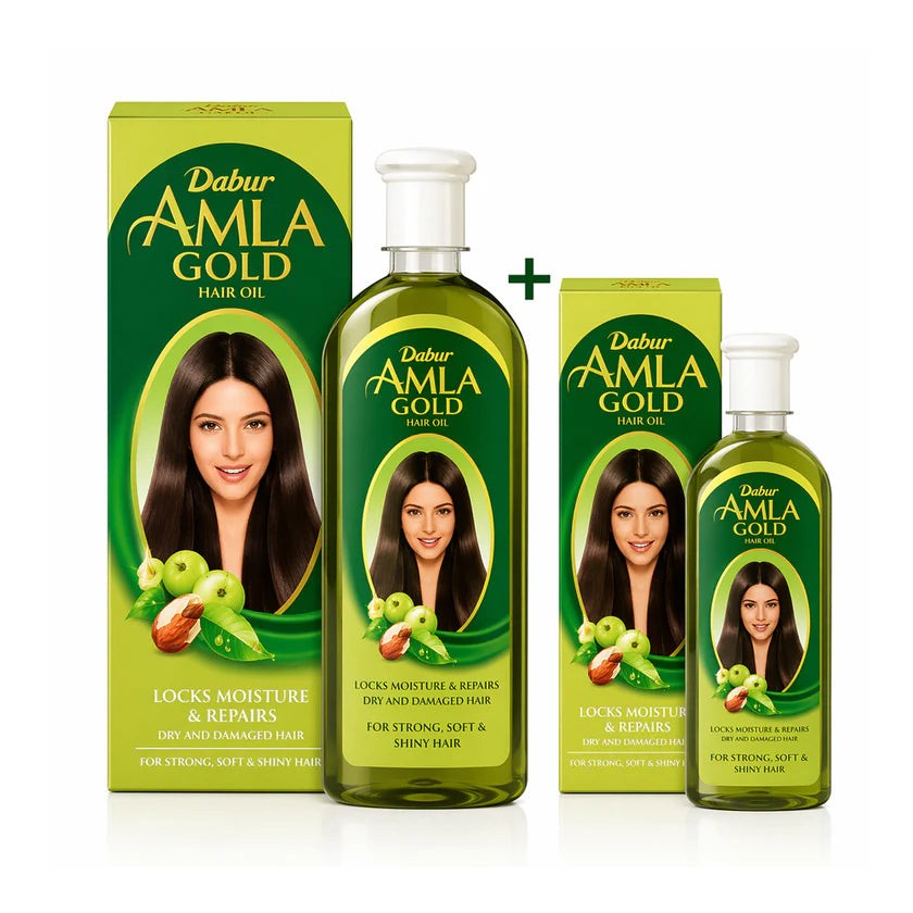 Dabur Amla Gold Hair Oil 300ml+100 عرض