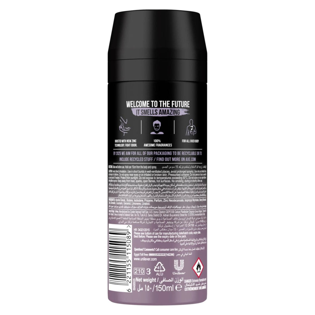 Axe Deodorant Body Spray Black Night Temptation 24
