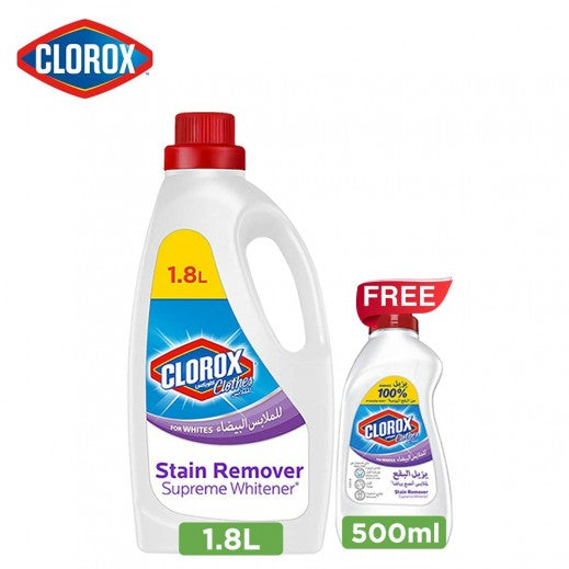 Clorox for white clothes removes stains 1.8L + 500g