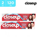 Close Up Toothpaste Red Hot 120ml 2 Count