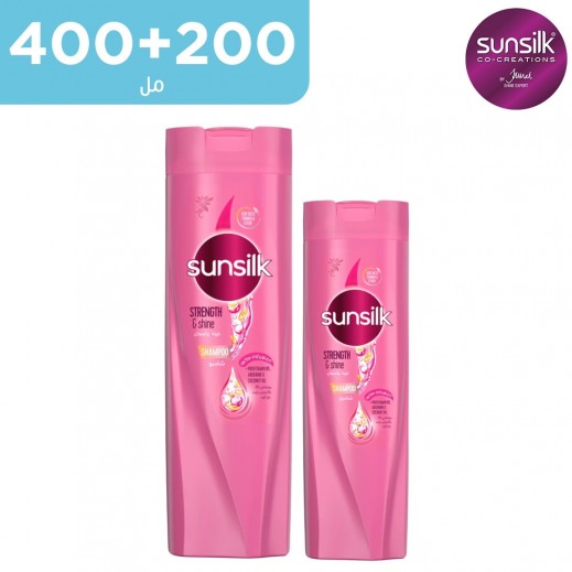 SunSilk Strength and Shine Shampoo, 2 pcs, 200+400ml