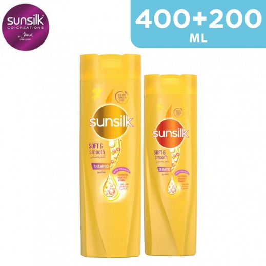 SunSilk Shampoo Strength & Shine 2 pieces 200+400ml