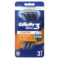 Gillette Blue II شفرة حلاقة 3 قطع